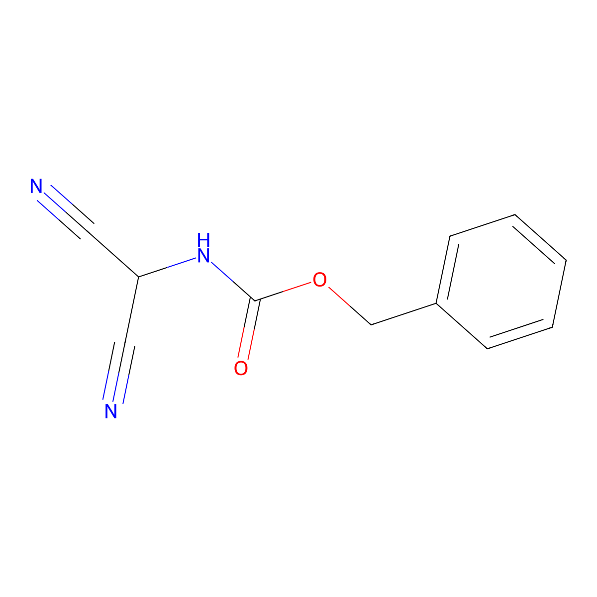 benzyl N-(dicyanomethyl)carbamate molecular structure, CAS 2680873-32-7