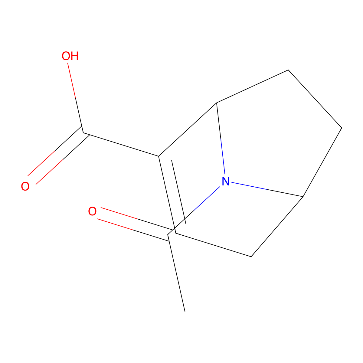 8-Acetyl-8-azabicyclo[3.2.1]oct-2-ene-2-carboxylic acid molecular structure, CAS 2680873-60-1