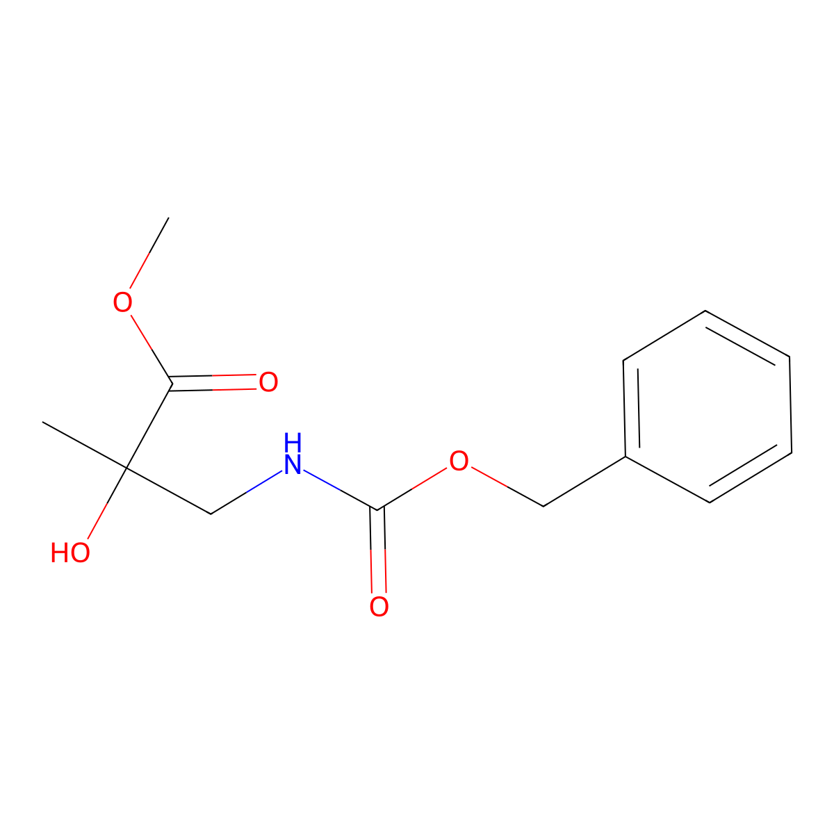 Methyl 3-{[(benzyloxy)carbonyl]amino}-2-hydroxy-2-methylpropanoate molecular structure, CAS 2680874-13-7