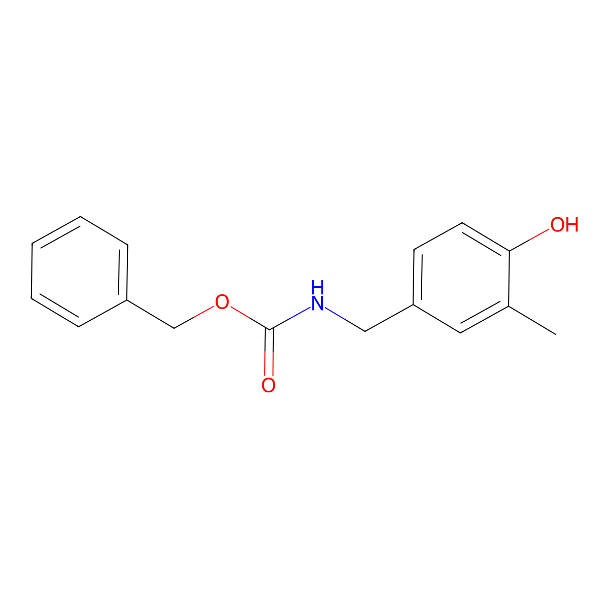 benzyl N-[(4-hydroxy-3-methylphenyl)methyl]carbamate molecular structure, CAS 2680875-51-6