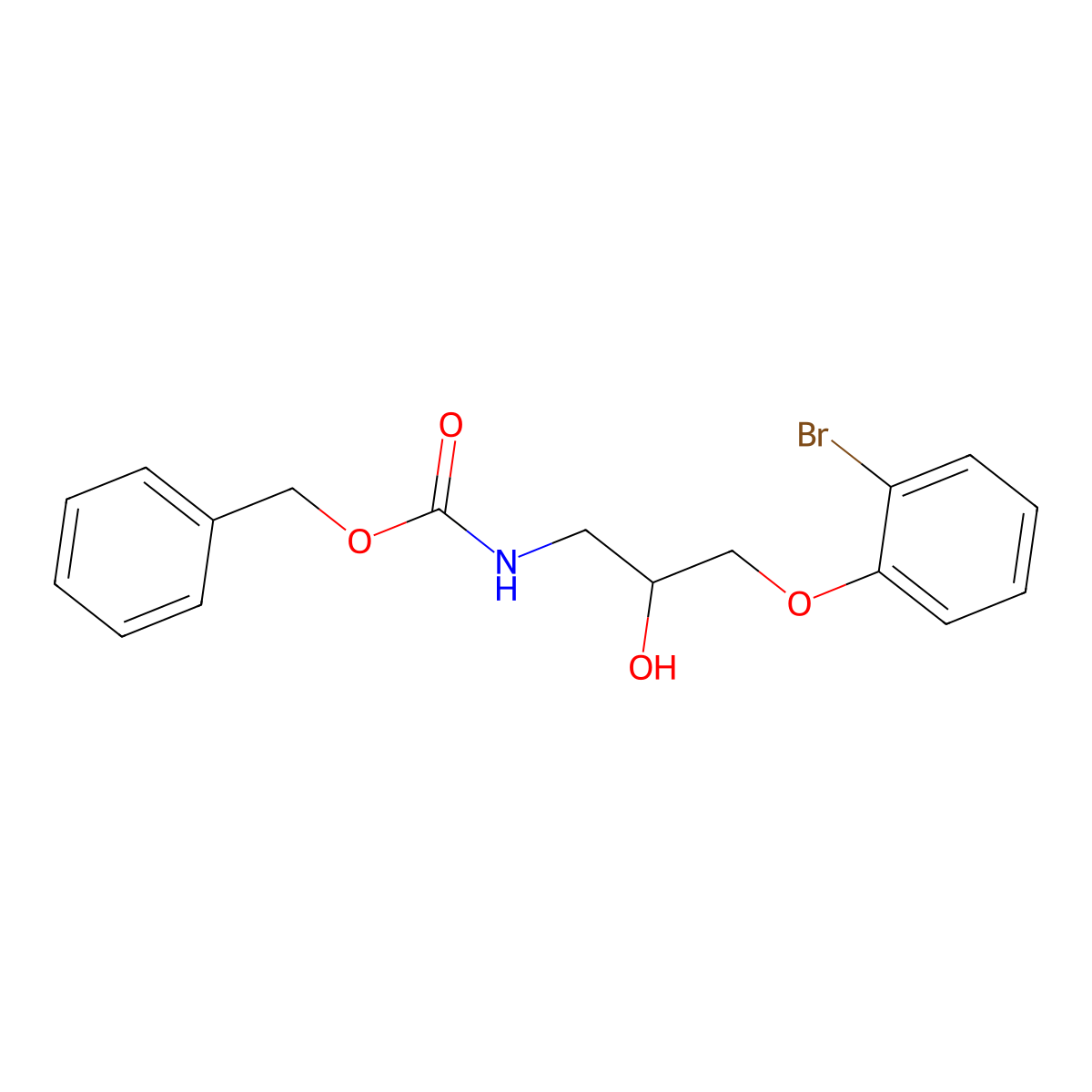 benzyl N-[3-(2-bromophenoxy)-2-hydroxypropyl]carbamate molecular structure, CAS 2680876-23-5