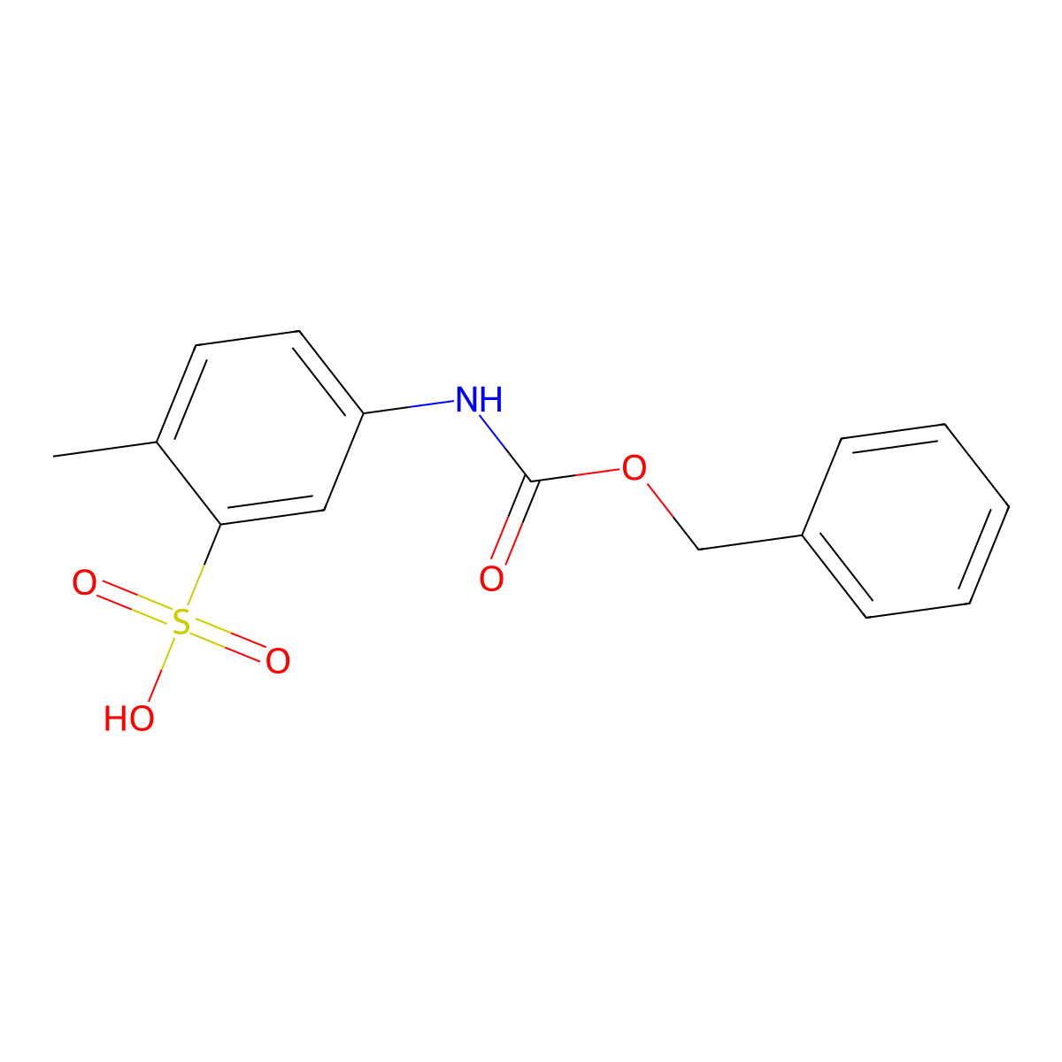 5-{[(Benzyloxy)carbonyl]amino}-2-methylbenzene-1-sulfonic acid molecular structure, CAS 2680877-04-5