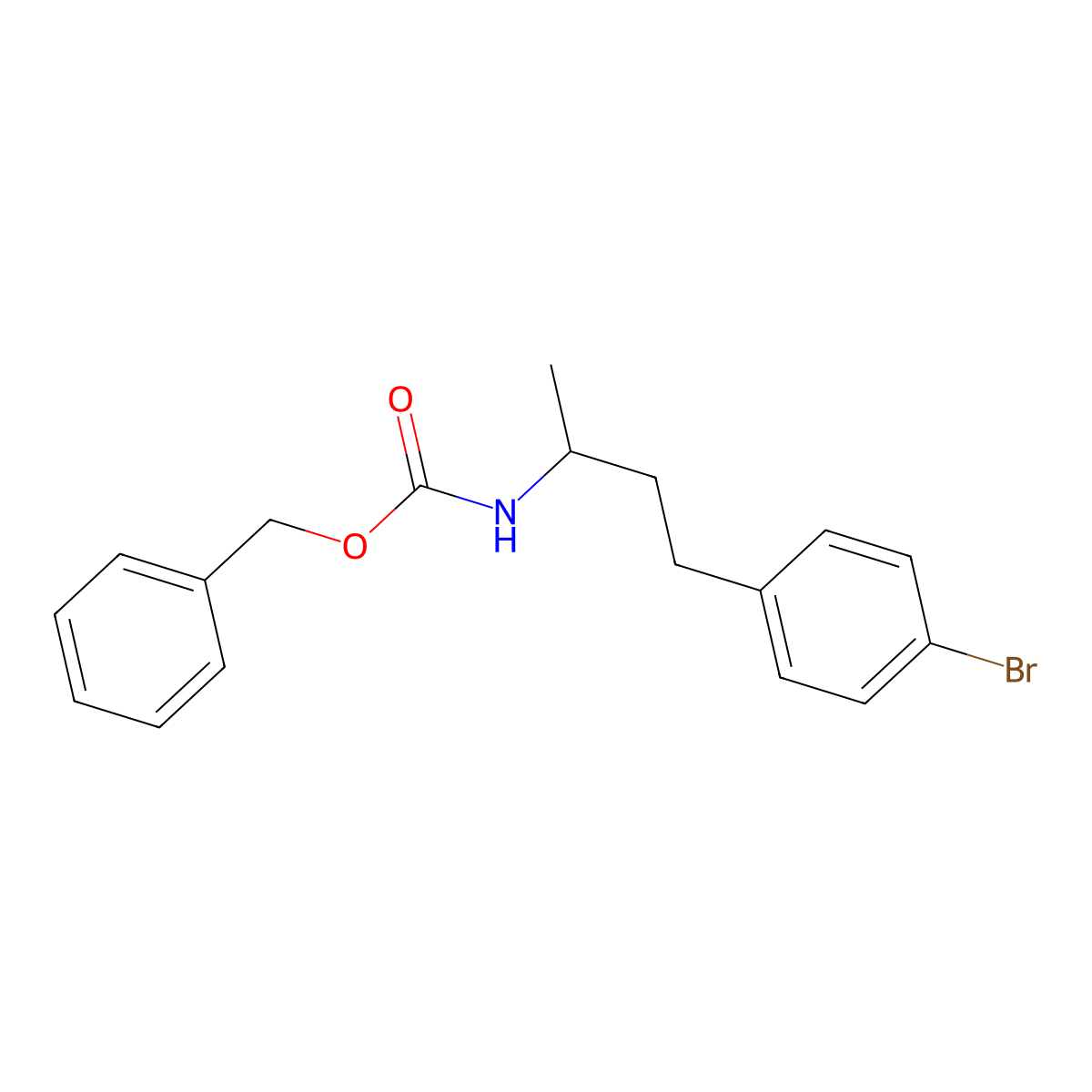 benzyl N-[4-(4-bromophenyl)butan-2-yl]carbamate molecular structure, CAS 2680877-38-5
