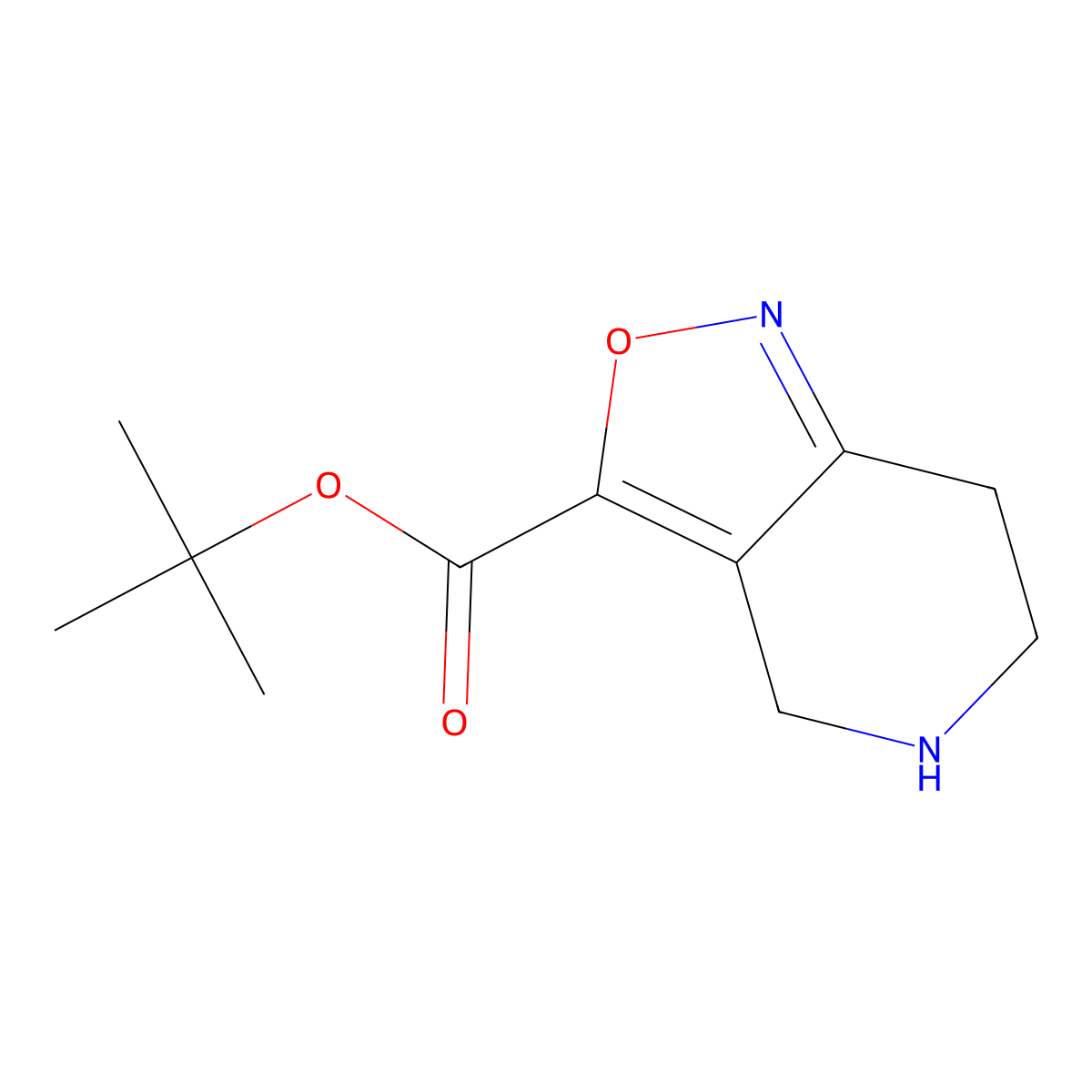 tert-butyl 4H,5H,6H,7H-[1,2]oxazolo[4,3-c]pyridine-3-carboxylate molecular structure, CAS 2680877-73-8