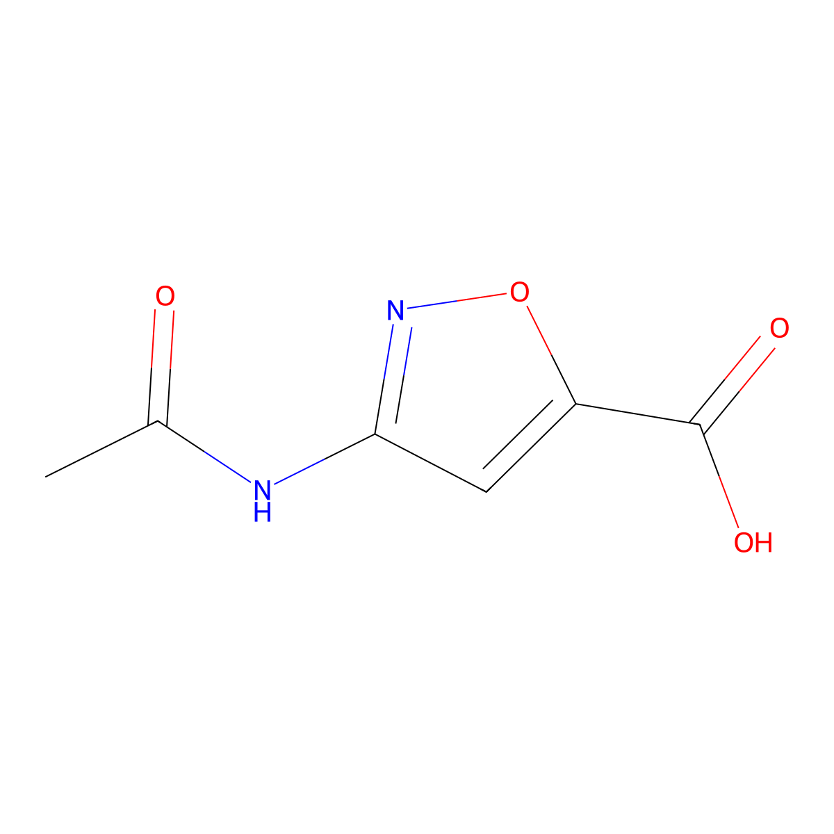 3-Acetamido-1,2-oxazole-5-carboxylic acid molecular structure, CAS 2680877-95-4