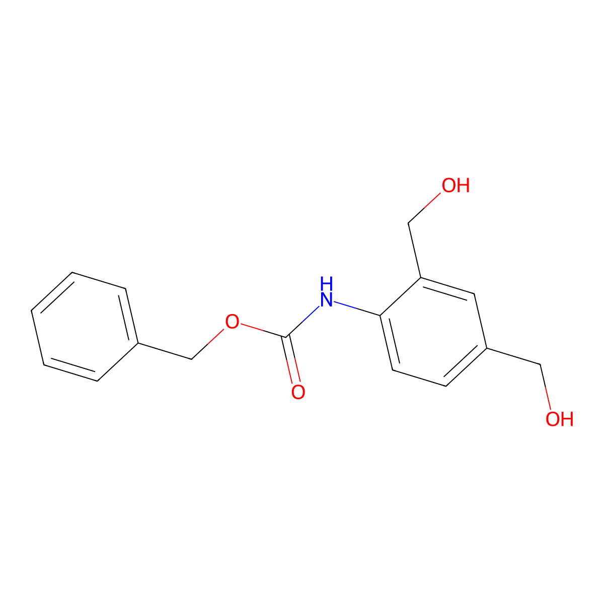 benzyl N-[2,4-bis(hydroxymethyl)phenyl]carbamate molecular structure, CAS 2680878-46-8