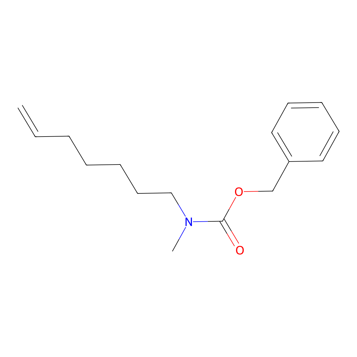 benzyl N-(hept-6-en-1-yl)-N-methylcarbamate molecular structure, CAS 2680879-27-8