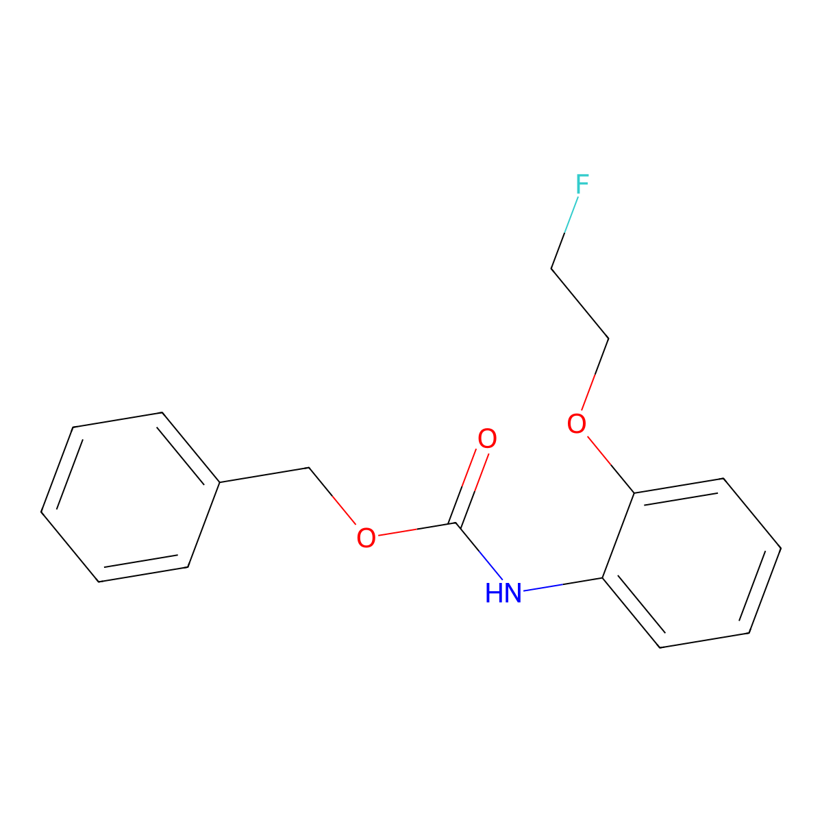 benzyl N-[2-(2-fluoroethoxy)phenyl]carbamate molecular structure, CAS 2680880-17-3