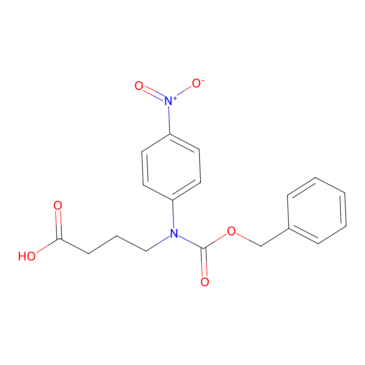4-{[(Benzyloxy)carbonyl](4-nitrophenyl)amino}butanoic acid molecular structure, CAS 2680880-63-9