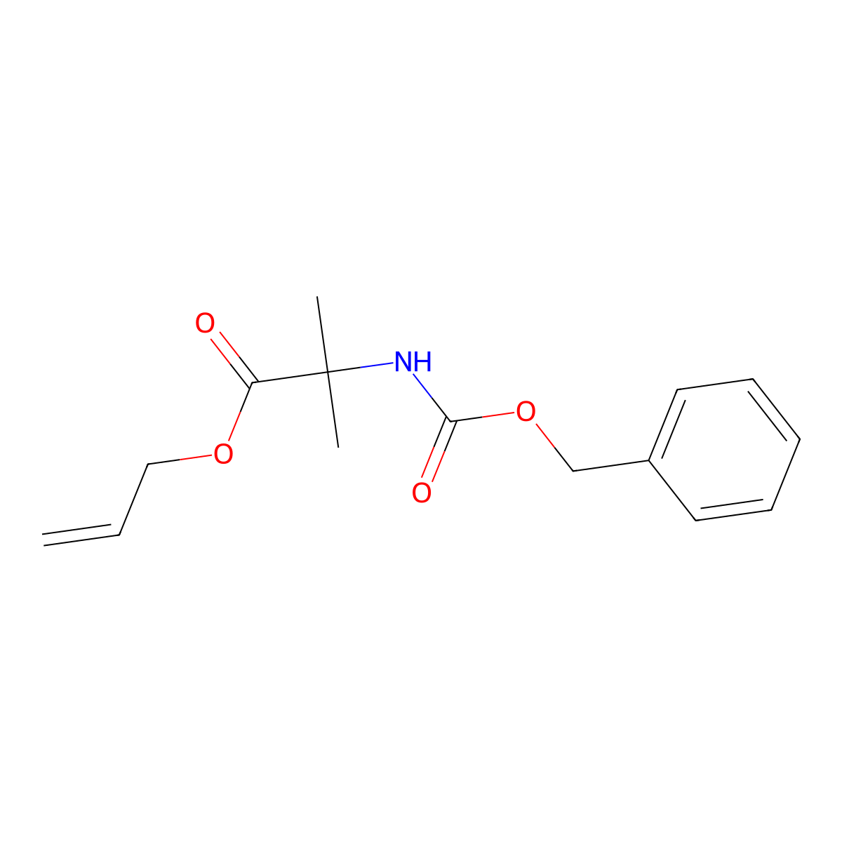 Prop-2-en-1-yl 2-{[(benzyloxy)carbonyl]amino}-2-methylpropanoate molecular structure, CAS 2680880-75-3