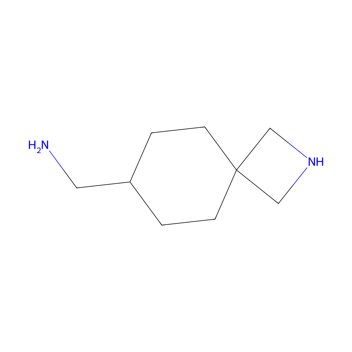 1-{2-Azaspiro[3.5]nonan-7-yl}methanamine molecular structure, CAS 2680880-86-6