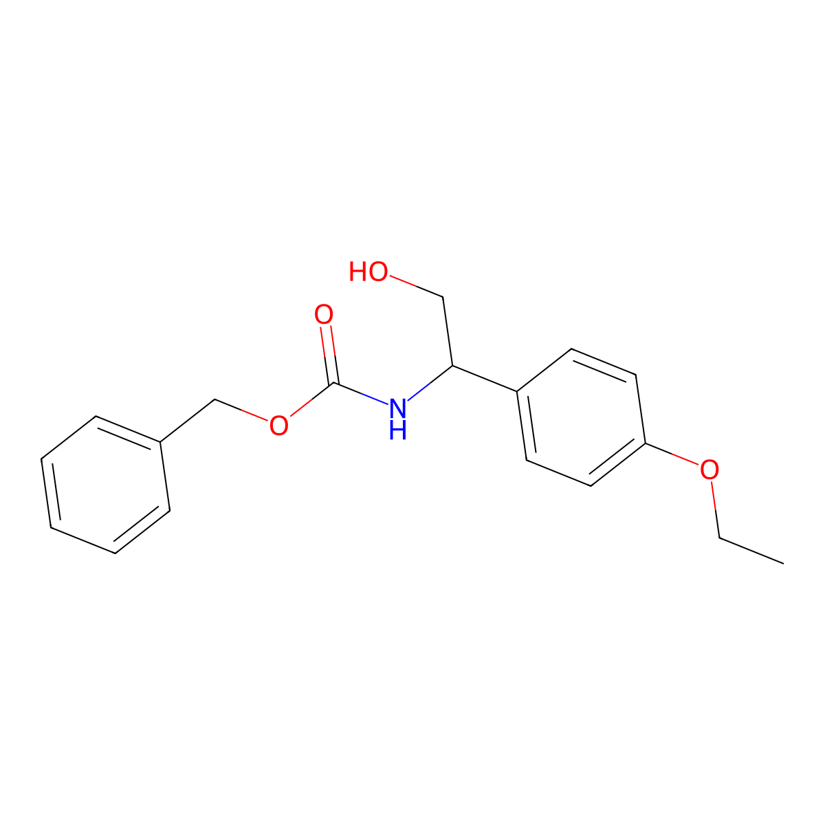 benzyl N-[1-(4-ethoxyphenyl)-2-hydroxyethyl]carbamate molecular structure, CAS 2680881-14-3