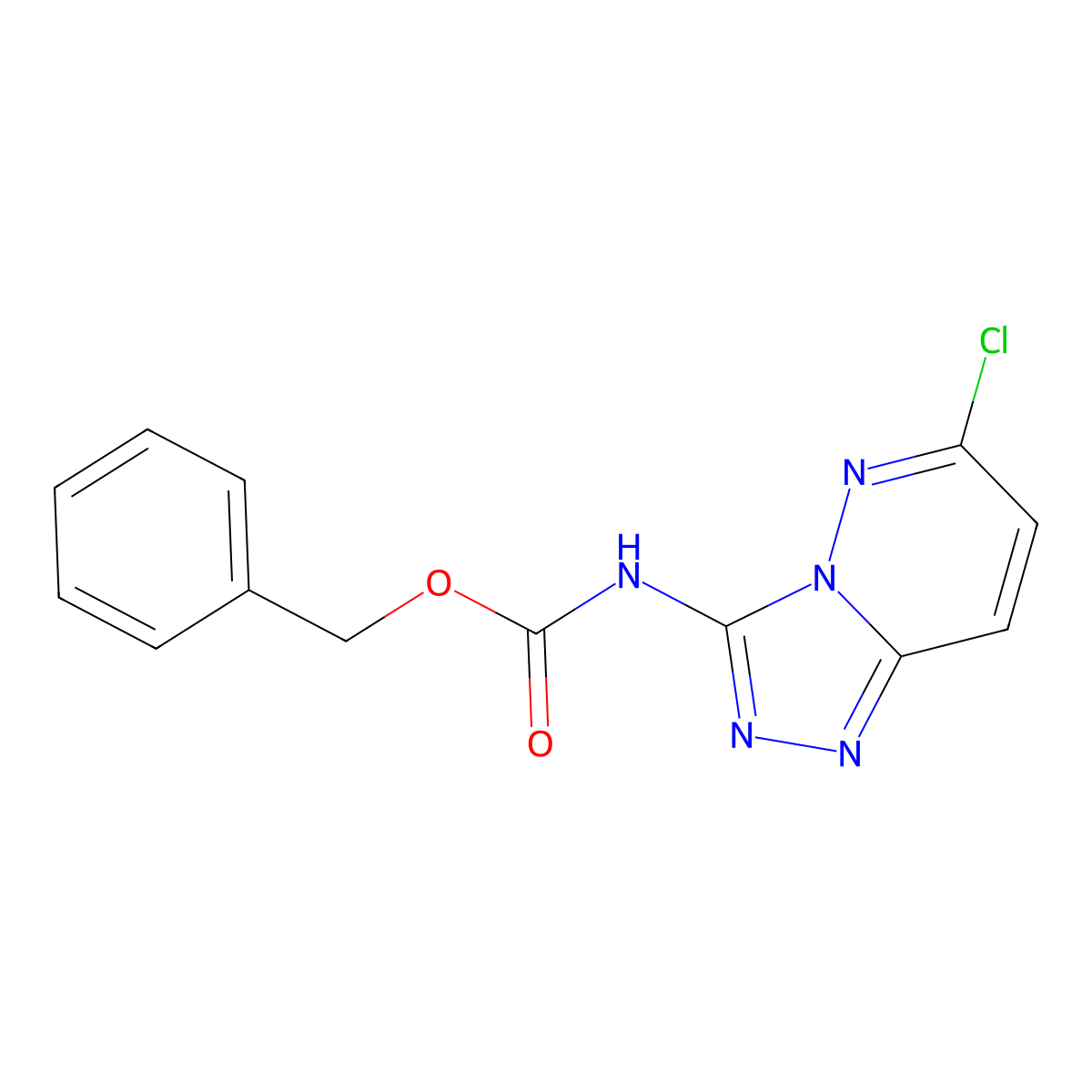 benzyl N-{6-chloro-[1,2,4]triazolo[4,3-b]pyridazin-3-yl}carbamate molecular structure, CAS 2680881-40-5