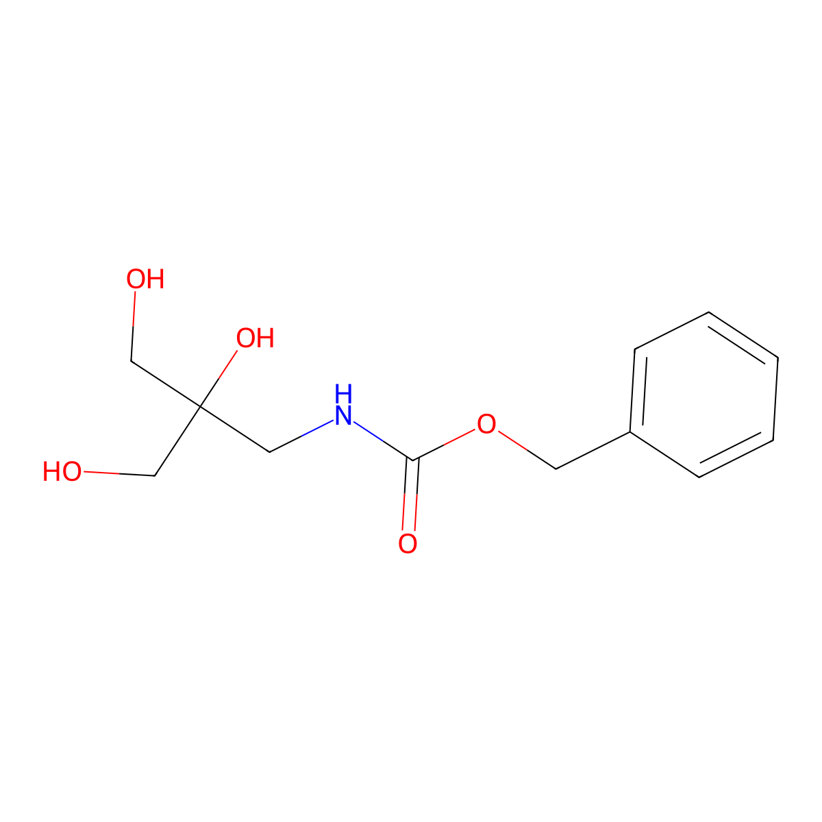 benzyl N-[2,3-dihydroxy-2-(hydroxymethyl)propyl]carbamate molecular structure, CAS 2680881-49-4