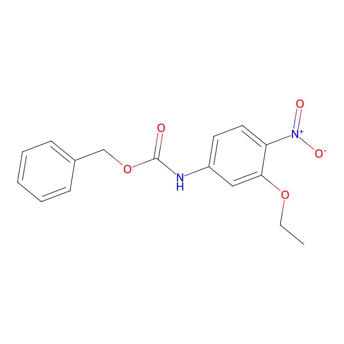 benzyl N-(3-ethoxy-4-nitrophenyl)carbamate molecular structure, CAS 2680881-61-0