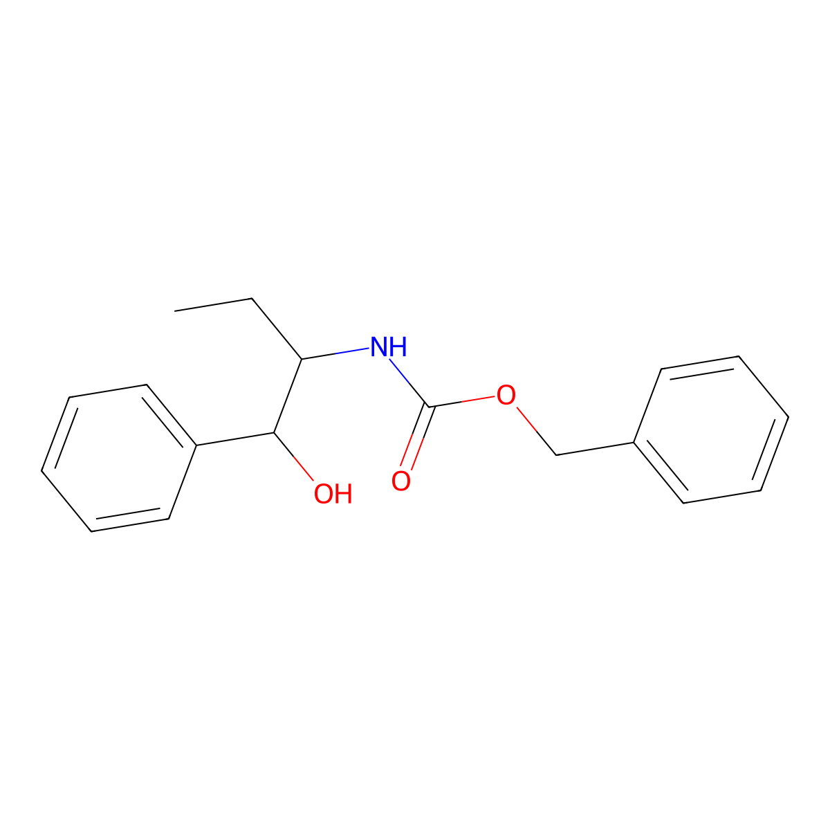 benzyl N-(1-hydroxy-1-phenylbutan-2-yl)carbamate molecular structure, CAS 2680881-98-3