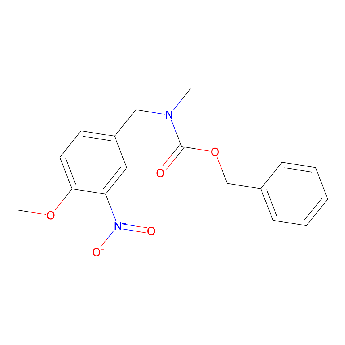 benzyl N-[(4-methoxy-3-nitrophenyl)methyl]-N-methylcarbamate molecular structure, CAS 2680882-05-5
