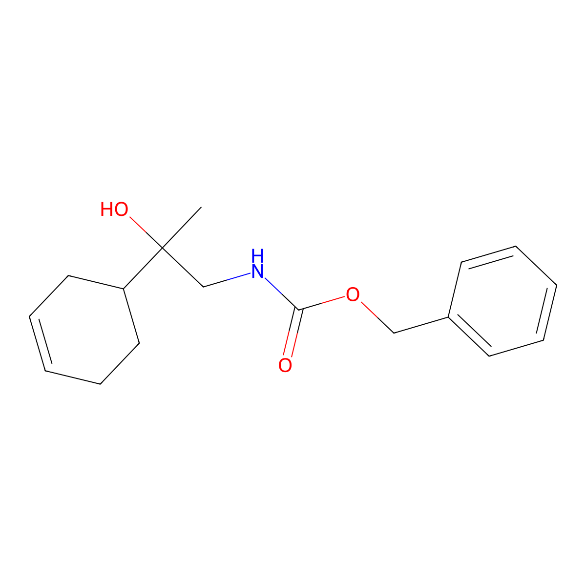 benzyl N-[2-(cyclohex-3-en-1-yl)-2-hydroxypropyl]carbamate molecular structure, CAS 2680882-37-3