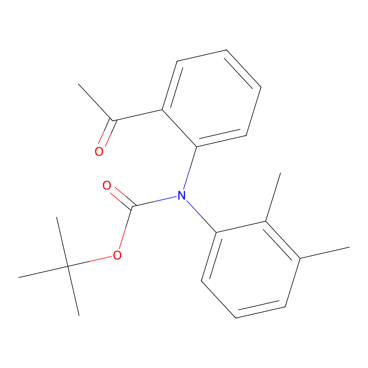tert-butyl N-(2-acetylphenyl)-N-(2,3-dimethylphenyl)carbamate molecular structure, CAS 2680882-59-9