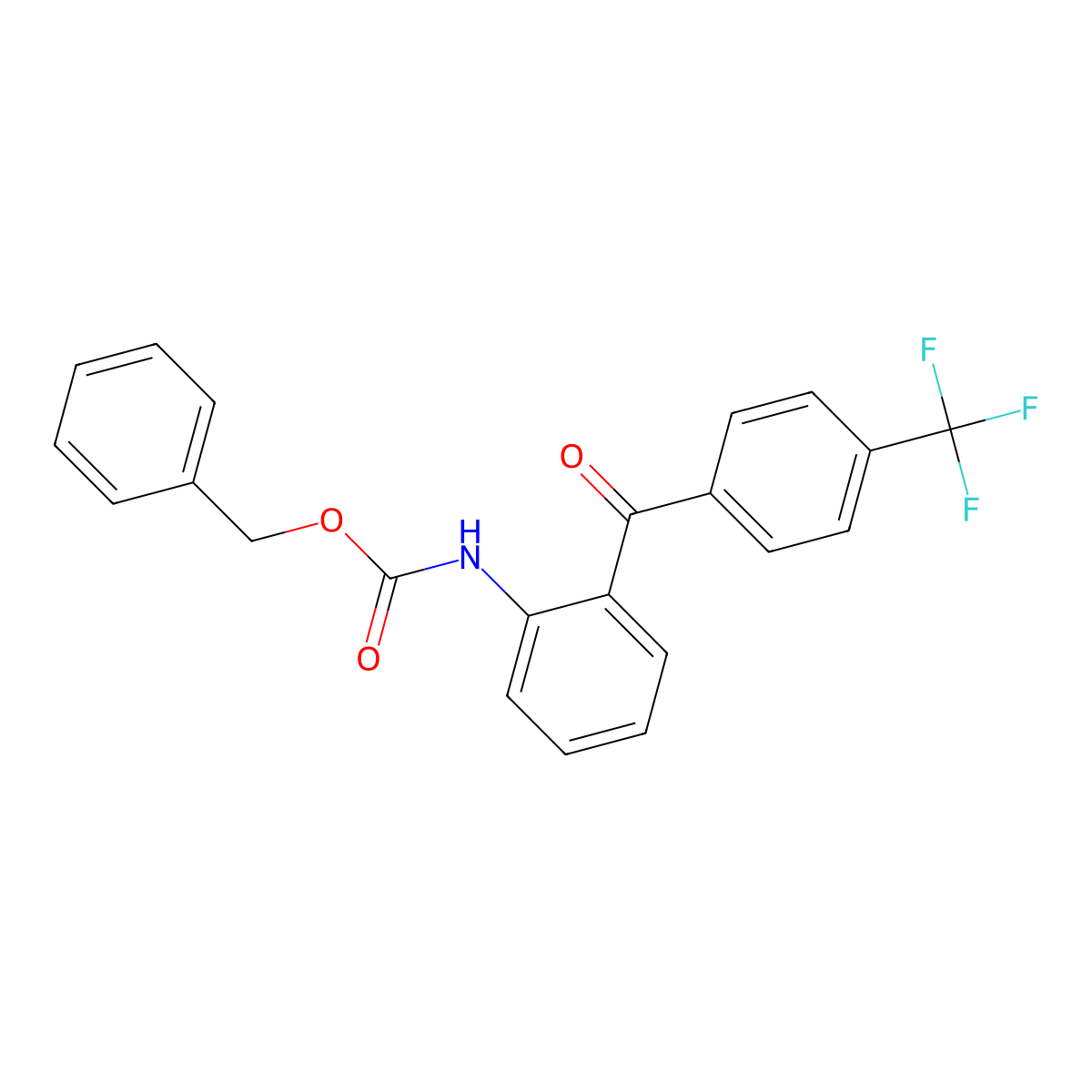 benzyl N-{2-[4-(trifluoromethyl)benzoyl]phenyl}carbamate molecular structure, CAS 2680882-82-8