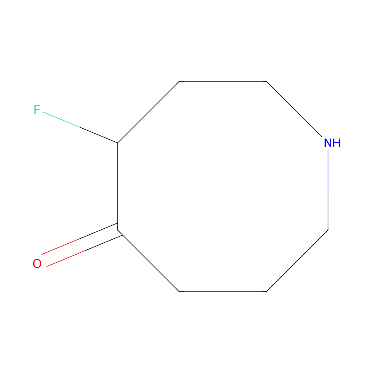 4-Fluoroazocan-5-one molecular structure, CAS 2680882-89-5