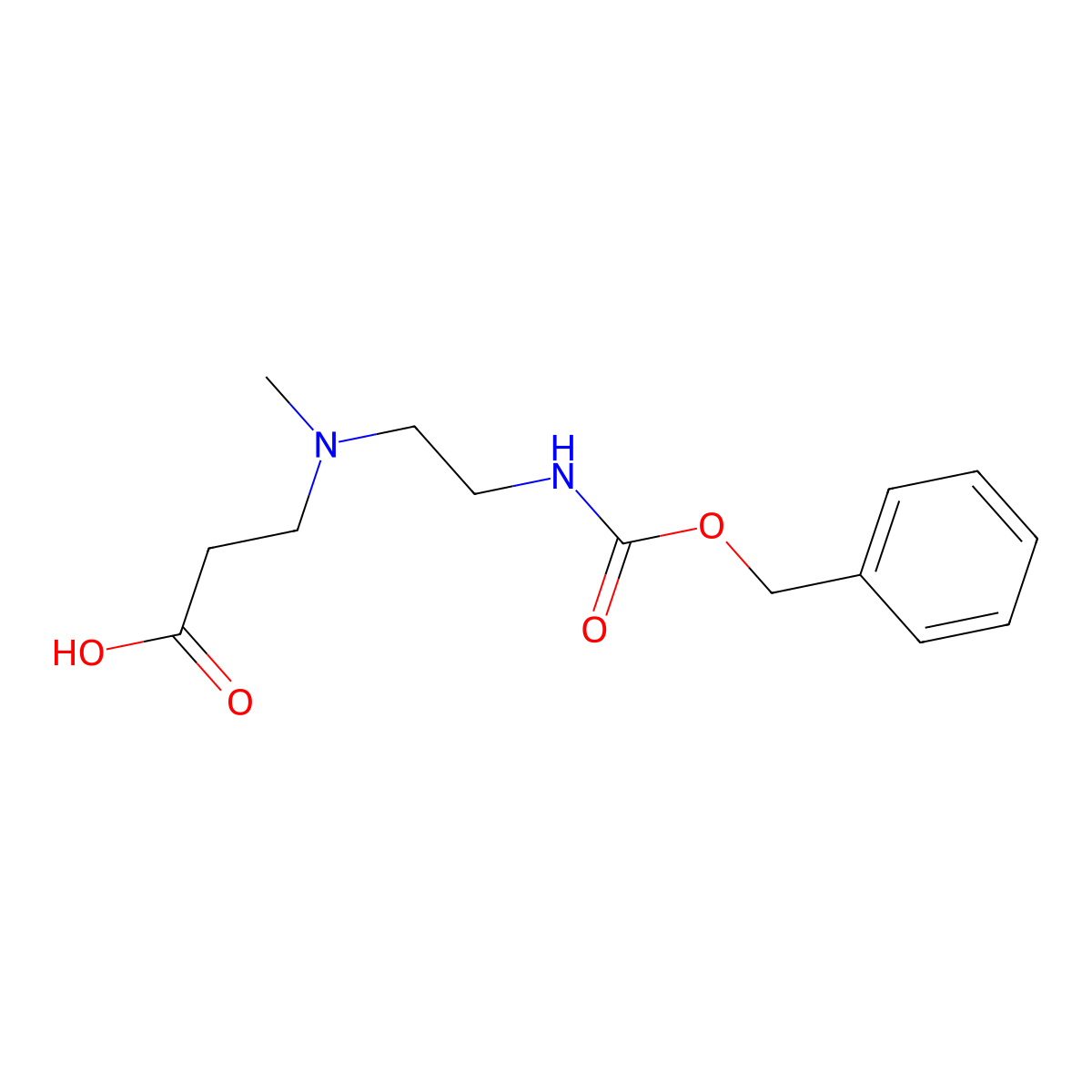 3-[(2-{[(Benzyloxy)carbonyl]amino}ethyl)(methyl)amino]propanoic acid molecular structure, CAS 2680883-07-0