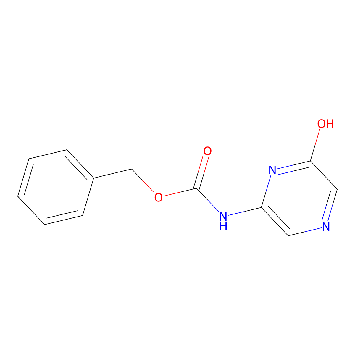 benzyl N-(6-hydroxypyrazin-2-yl)carbamate molecular structure, CAS 2680883-88-7