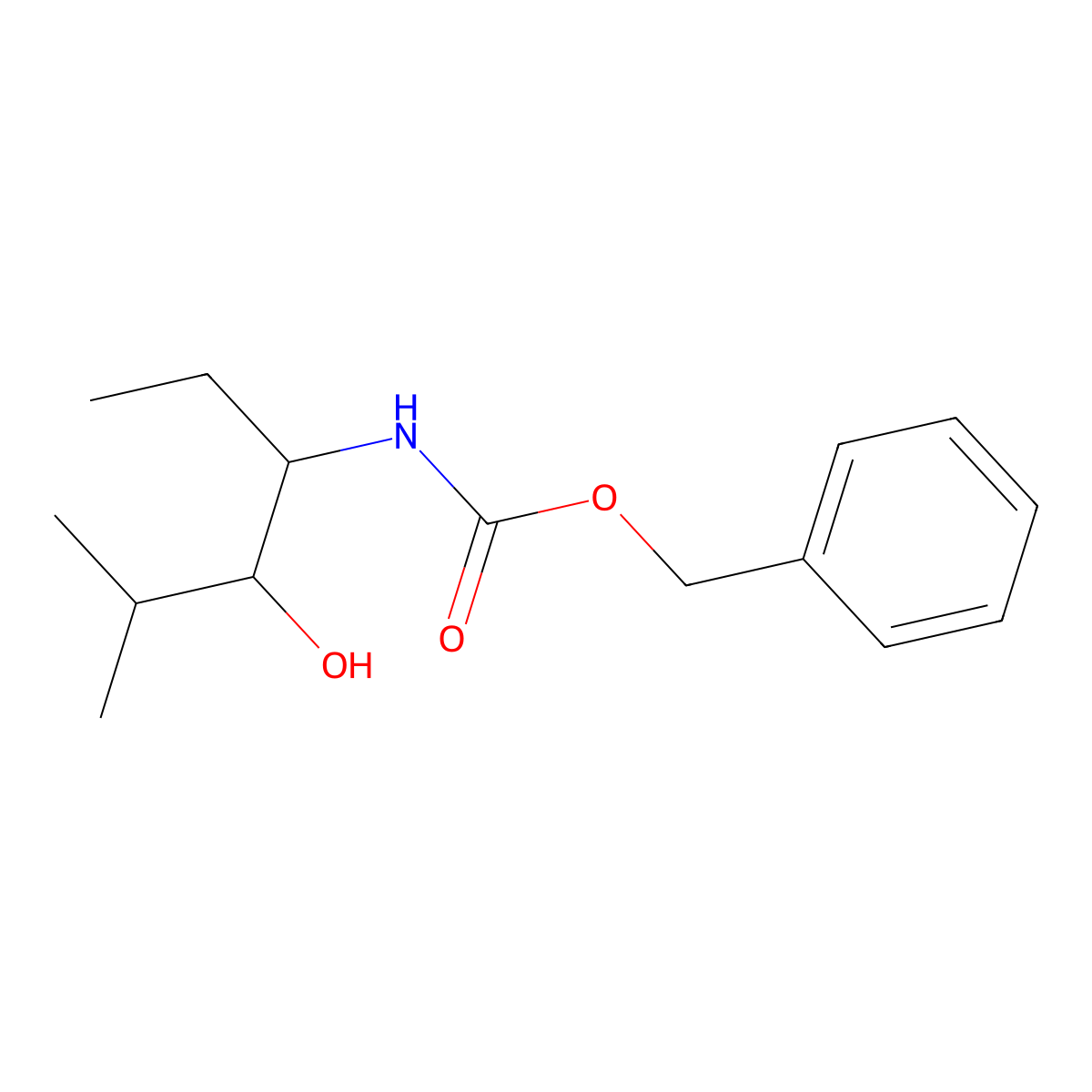 benzyl N-(4-hydroxy-5-methylhexan-3-yl)carbamate molecular structure, CAS 2680883-96-7
