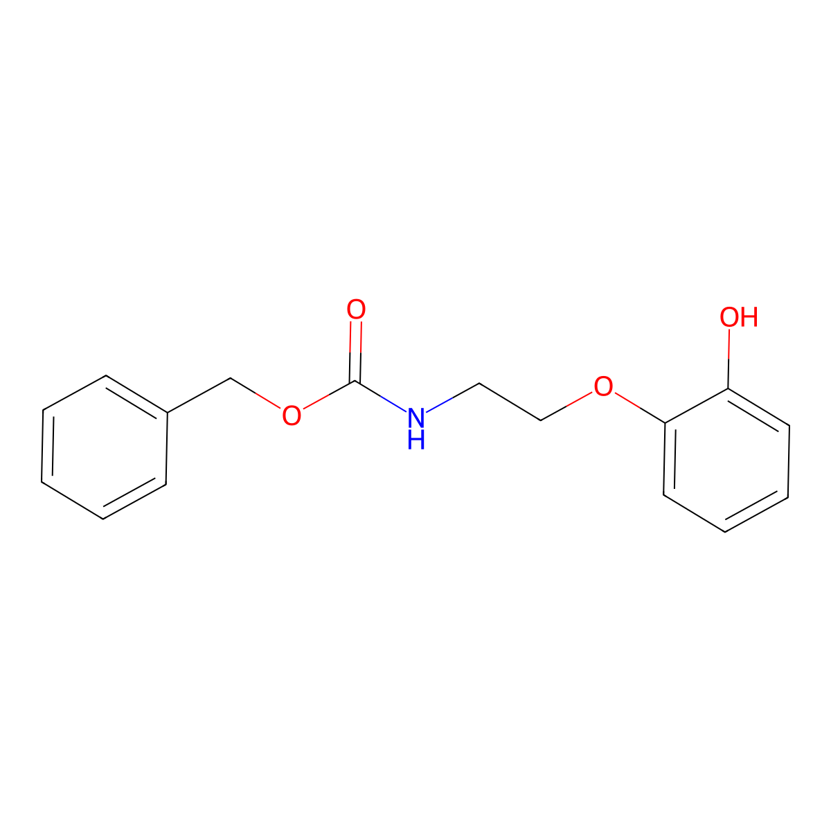 benzyl N-[2-(2-hydroxyphenoxy)ethyl]carbamate molecular structure, CAS 2680883-98-9