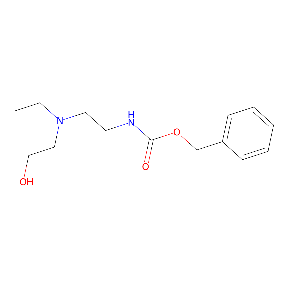 benzyl N-{2-[ethyl(2-hydroxyethyl)amino]ethyl}carbamate molecular structure, CAS 2680884-11-9