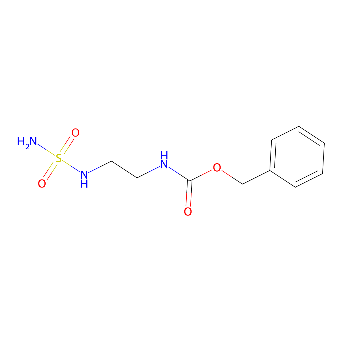 benzyl N-[2-(sulfamoylamino)ethyl]carbamate molecular structure, CAS 2680884-21-1