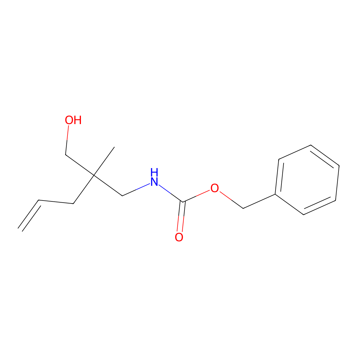 benzyl N-[3-hydroxy-2-methyl-2-(prop-2-en-1-yl)propyl]carbamate molecular structure, CAS 2680884-29-9