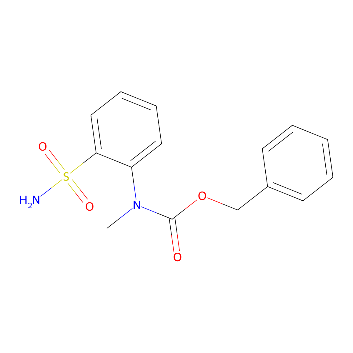 benzyl N-methyl-N-(2-sulfamoylphenyl)carbamate molecular structure, CAS 2680884-67-5