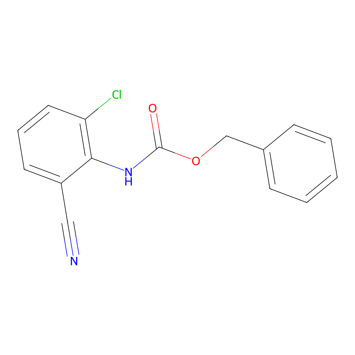 benzyl N-(2-chloro-6-cyanophenyl)carbamate molecular structure, CAS 2680884-73-3