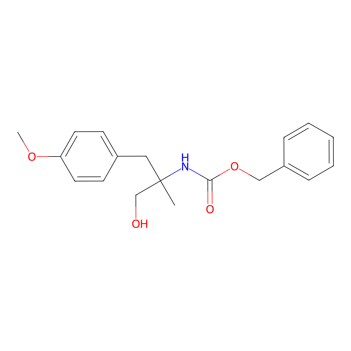benzyl N-[1-hydroxy-3-(4-methoxyphenyl)-2-methylpropan-2-yl]carbamate molecular structure, CAS 2680884-86-8