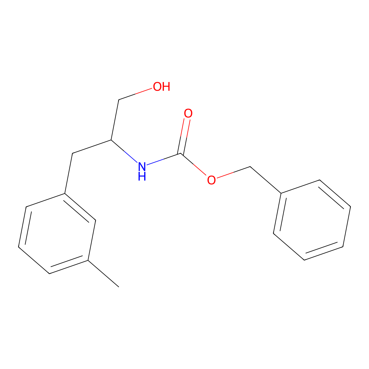 benzyl N-[1-hydroxy-3-(3-methylphenyl)propan-2-yl]carbamate molecular structure, CAS 2680885-60-1