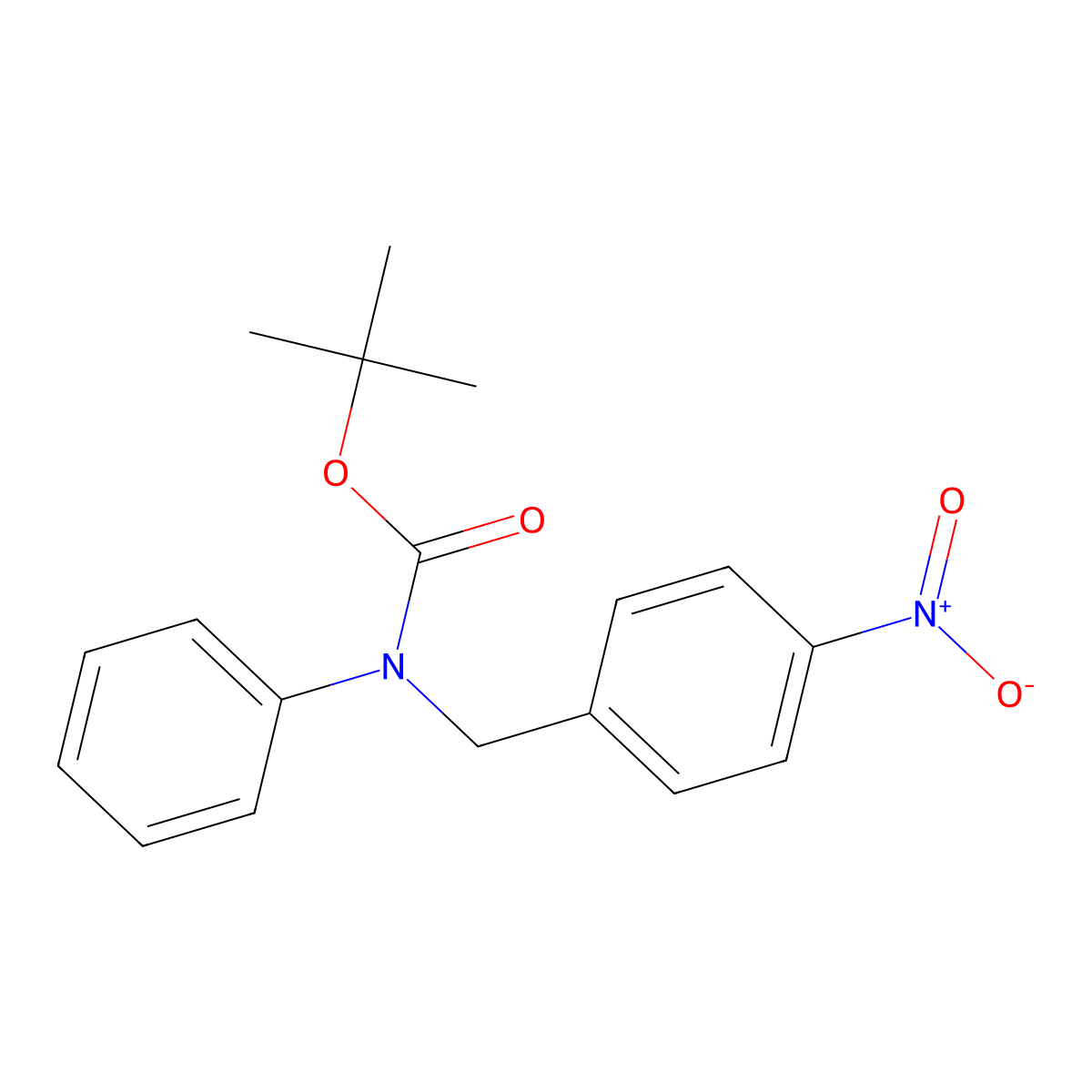 tert-butyl N-[(4-nitrophenyl)methyl]-N-phenylcarbamate molecular structure, CAS 2680886-14-8
