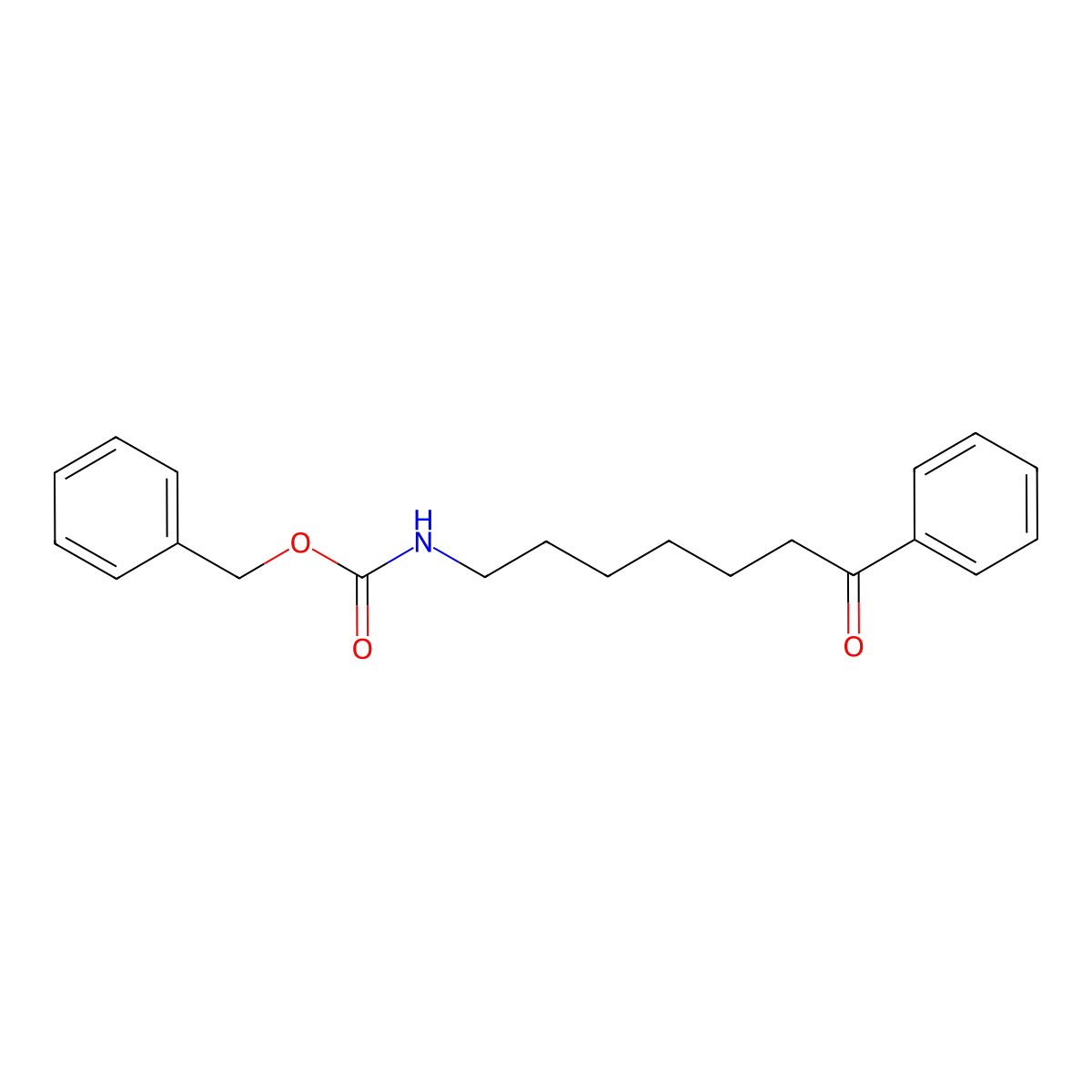 benzyl N-(7-oxo-7-phenylheptyl)carbamate molecular structure, CAS 2680890-30-4