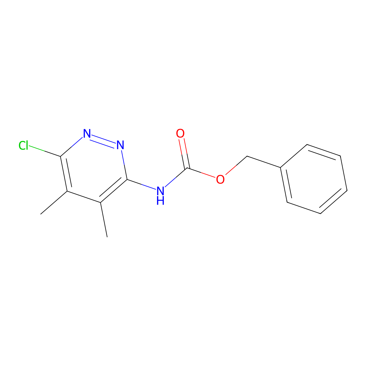 benzyl N-(6-chloro-4,5-dimethylpyridazin-3-yl)carbamate molecular structure, CAS 2680891-16-9