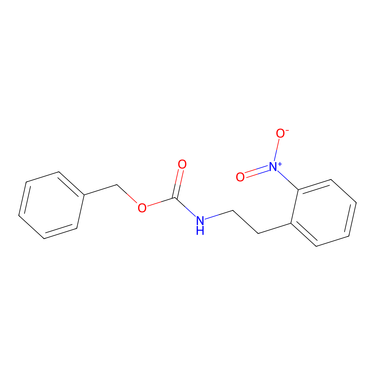 benzyl N-[2-(2-nitrophenyl)ethyl]carbamate molecular structure, CAS 2680891-25-0