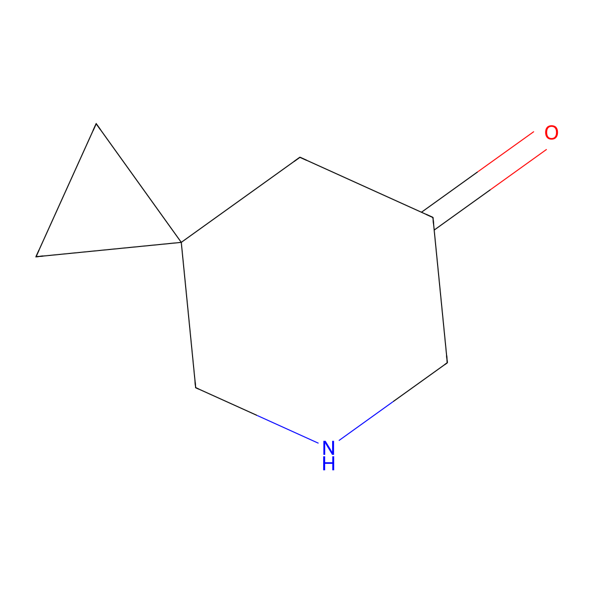 5-Azaspiro[2.5]octan-7-one molecular structure, CAS 2680891-55-6