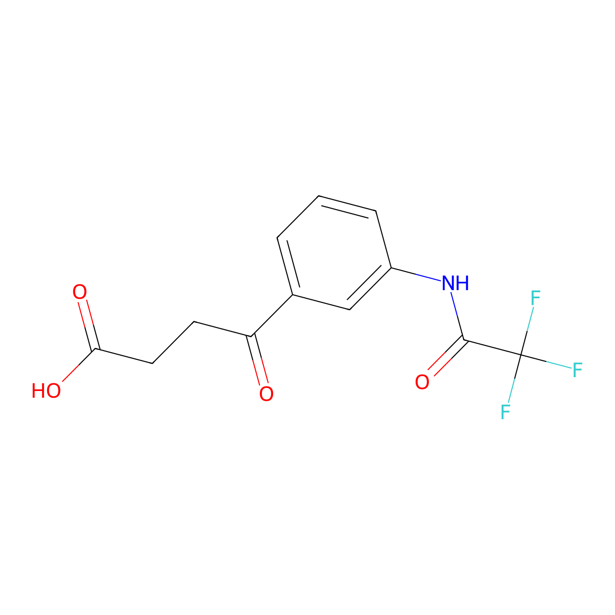 4-Oxo-4-[3-(2,2,2-trifluoroacetamido)phenyl]butanoic acid molecular structure, CAS 2680892-27-5