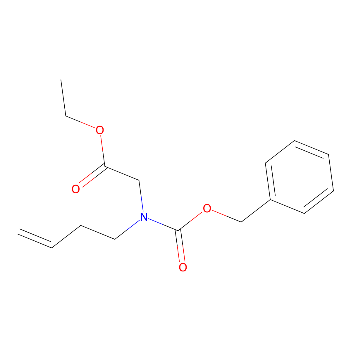 Ethyl 2-{[(benzyloxy)carbonyl](but-3-en-1-yl)amino}acetate molecular structure, CAS 2680892-82-2
