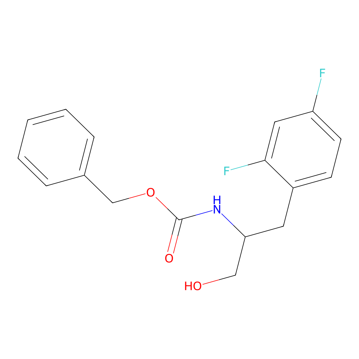 benzyl N-[1-(2,4-difluorophenyl)-3-hydroxypropan-2-yl]carbamate molecular structure, CAS 2680892-92-4