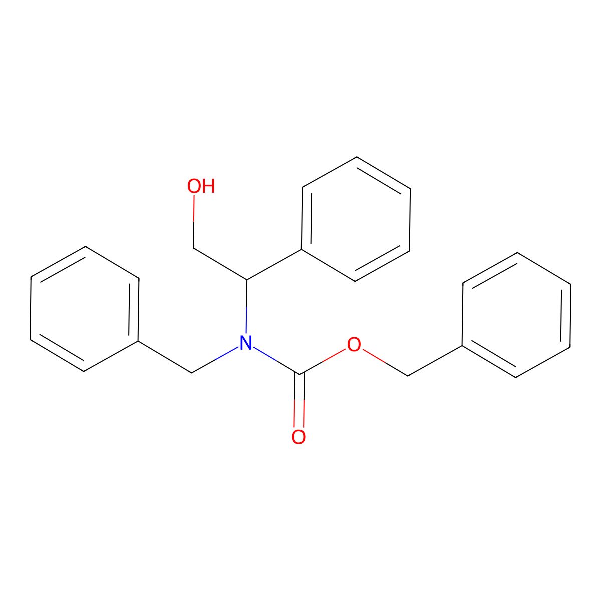 benzyl N-benzyl-N-(2-hydroxy-1-phenylethyl)carbamate molecular structure, CAS 2680893-30-3