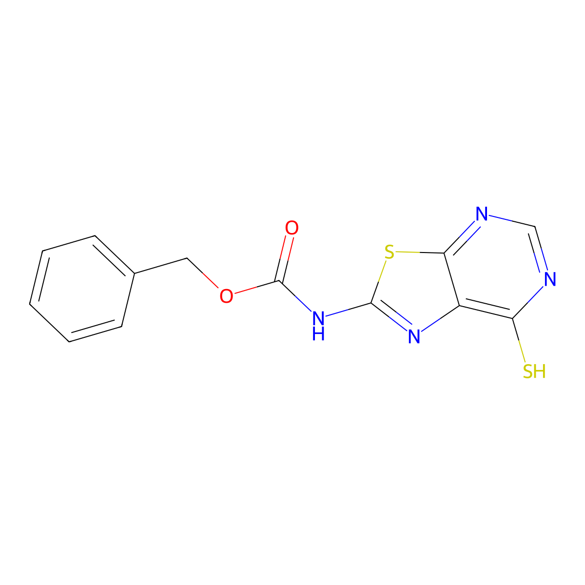 benzyl N-{7-sulfanyl-[1,3]thiazolo[5,4-d]pyrimidin-2-yl}carbamate molecular structure, CAS 2680893-43-8