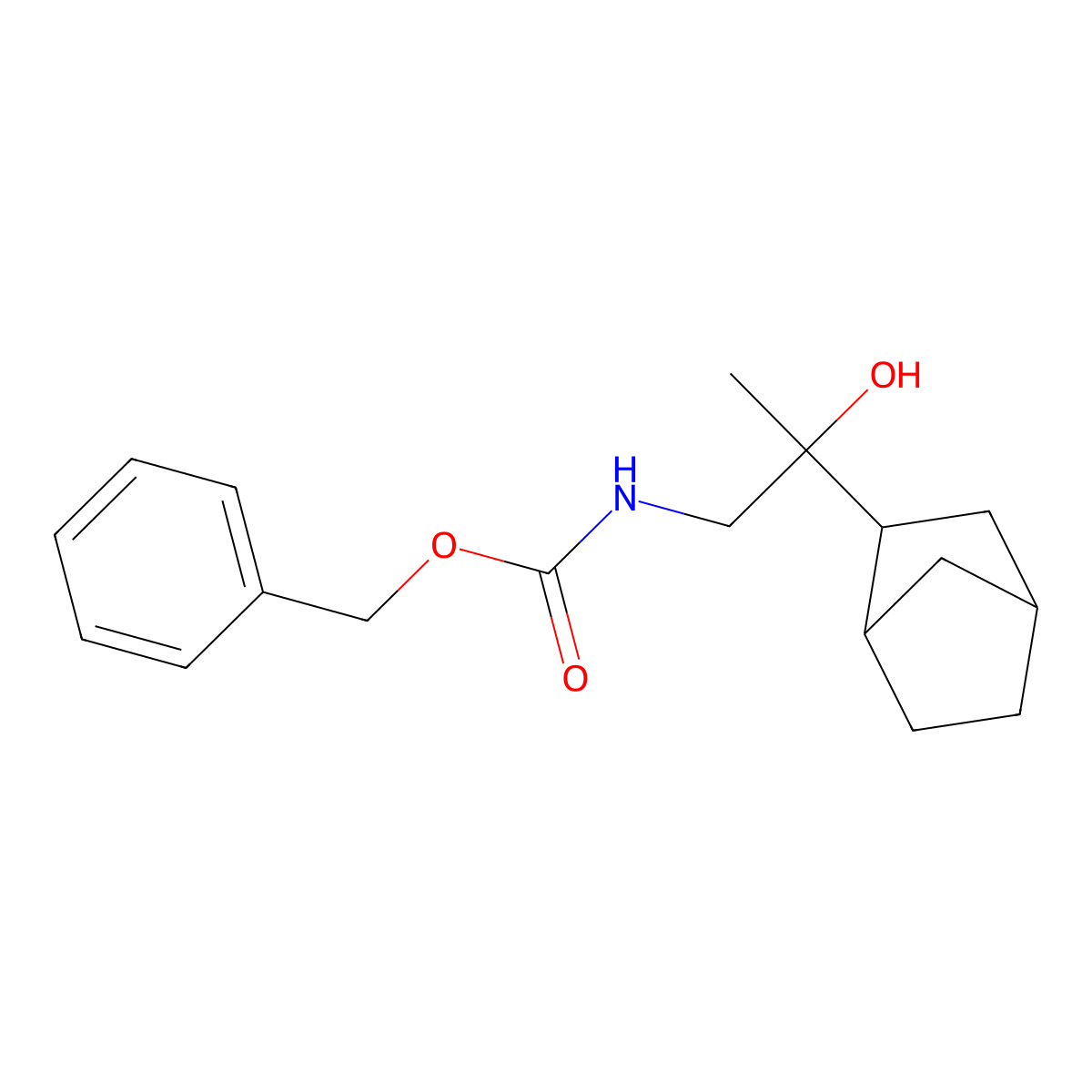 benzyl N-(2-{bicyclo[2.2.1]heptan-2-yl}-2-hydroxypropyl)carbamate molecular structure, CAS 2680893-72-3