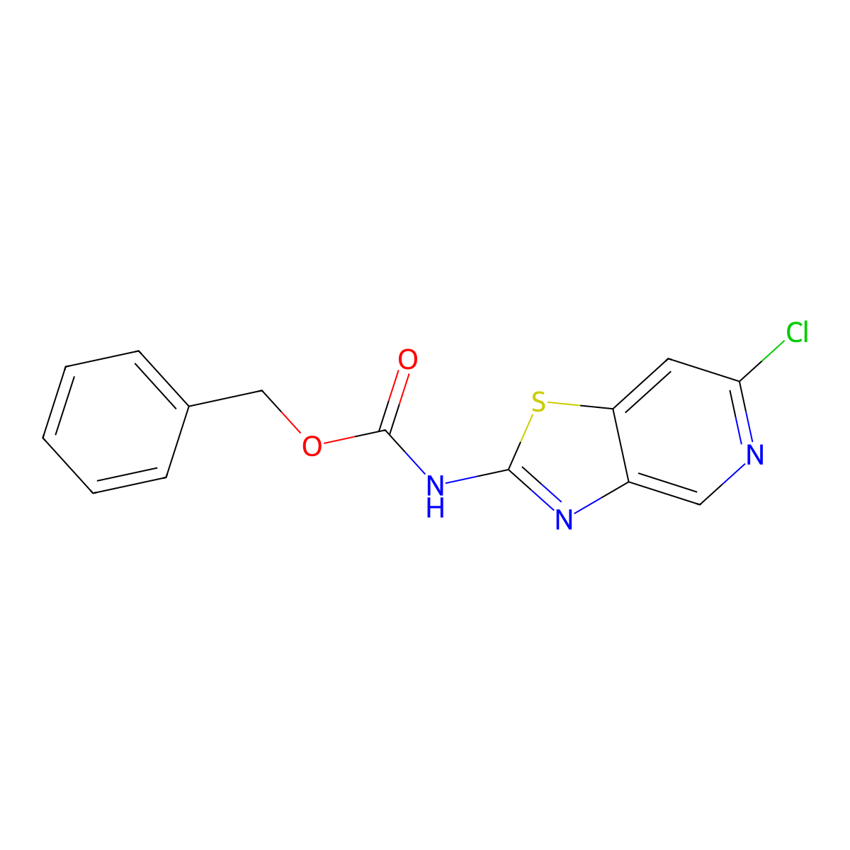 benzyl N-{6-chloro-[1,3]thiazolo[4,5-c]pyridin-2-yl}carbamate molecular structure, CAS 2680895-79-6