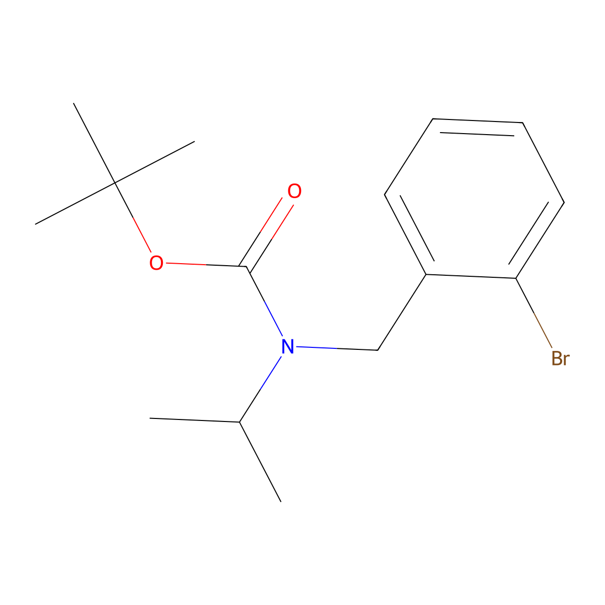 tert-butyl N-[(2-bromophenyl)methyl]-N-(propan-2-yl)carbamate molecular structure, CAS 2680898-26-2