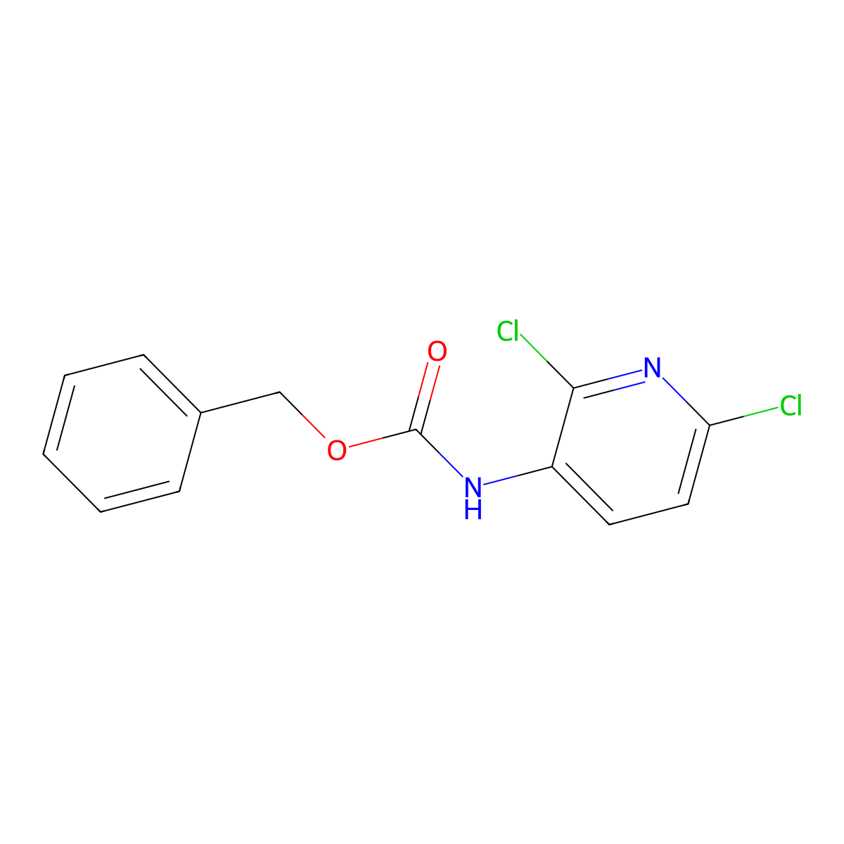 benzyl N-(2,6-dichloropyridin-3-yl)carbamate molecular structure, CAS 2680898-64-8